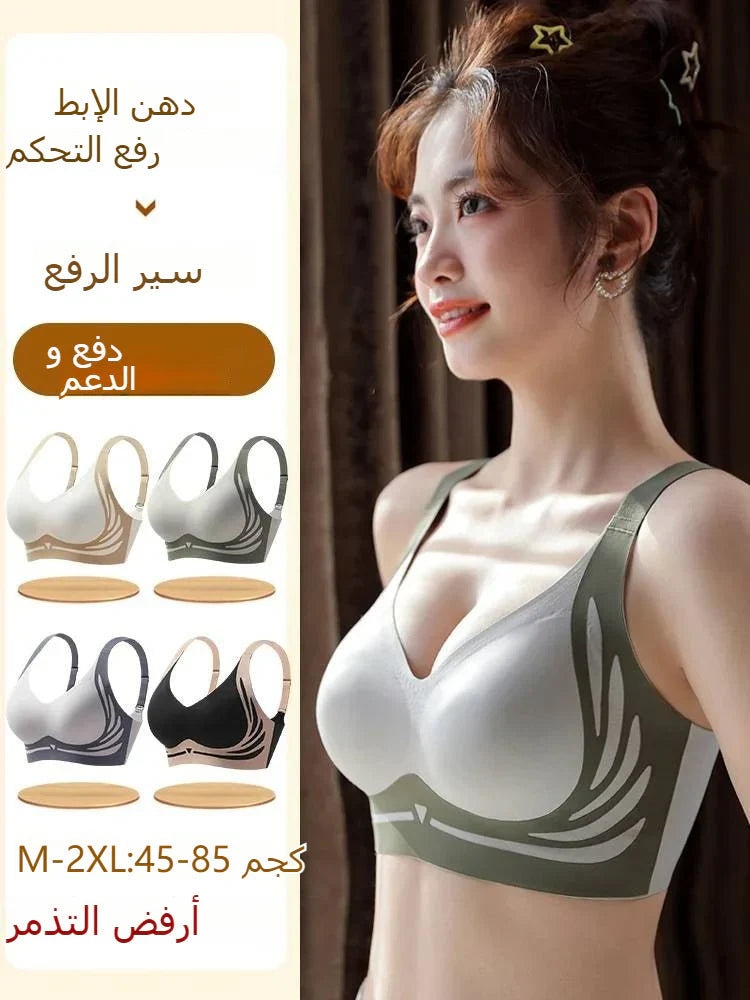 Buy 1 get 1 free-Plus-size fixed cup seamless lift bra for women(3927)