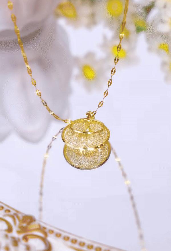 New Temperament High-grade Gold Mesh Necklace