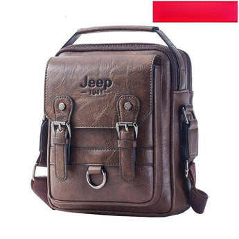 2024 New Leather Men's Bag, Shoulder Bag, Small Hanging Bag, Men's Backpack, Business Casual Bag - JekoMall