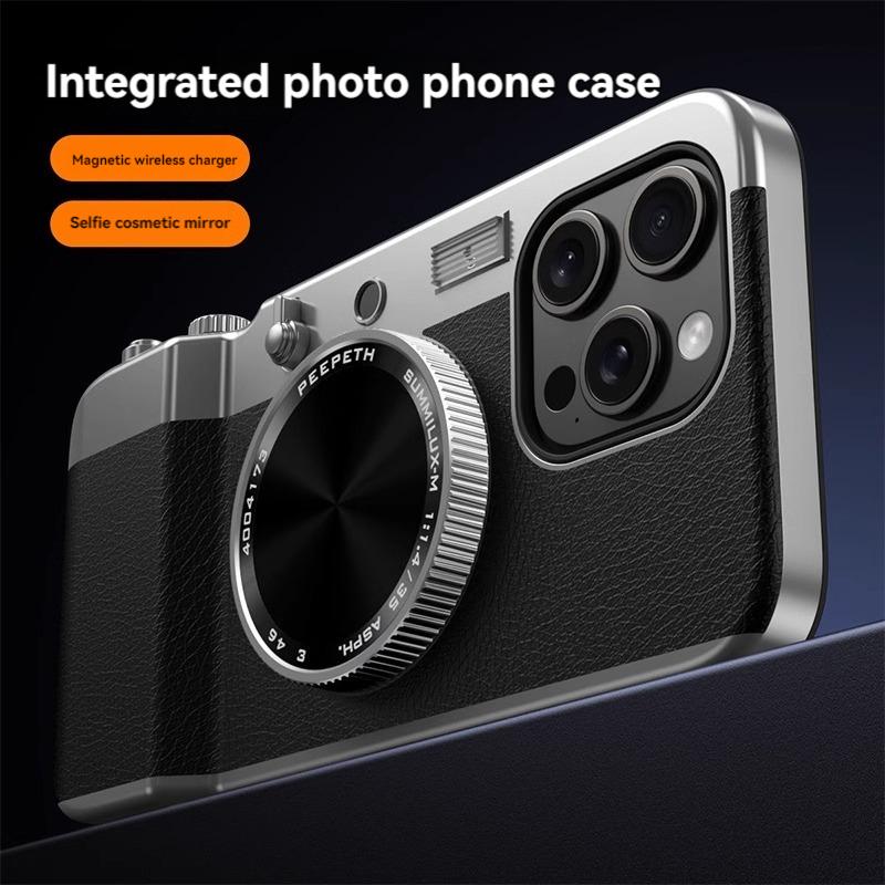 Mirror Magnetic Suction Phone Case for Iphone 15/14/13/12 Series Ultra Protective Case