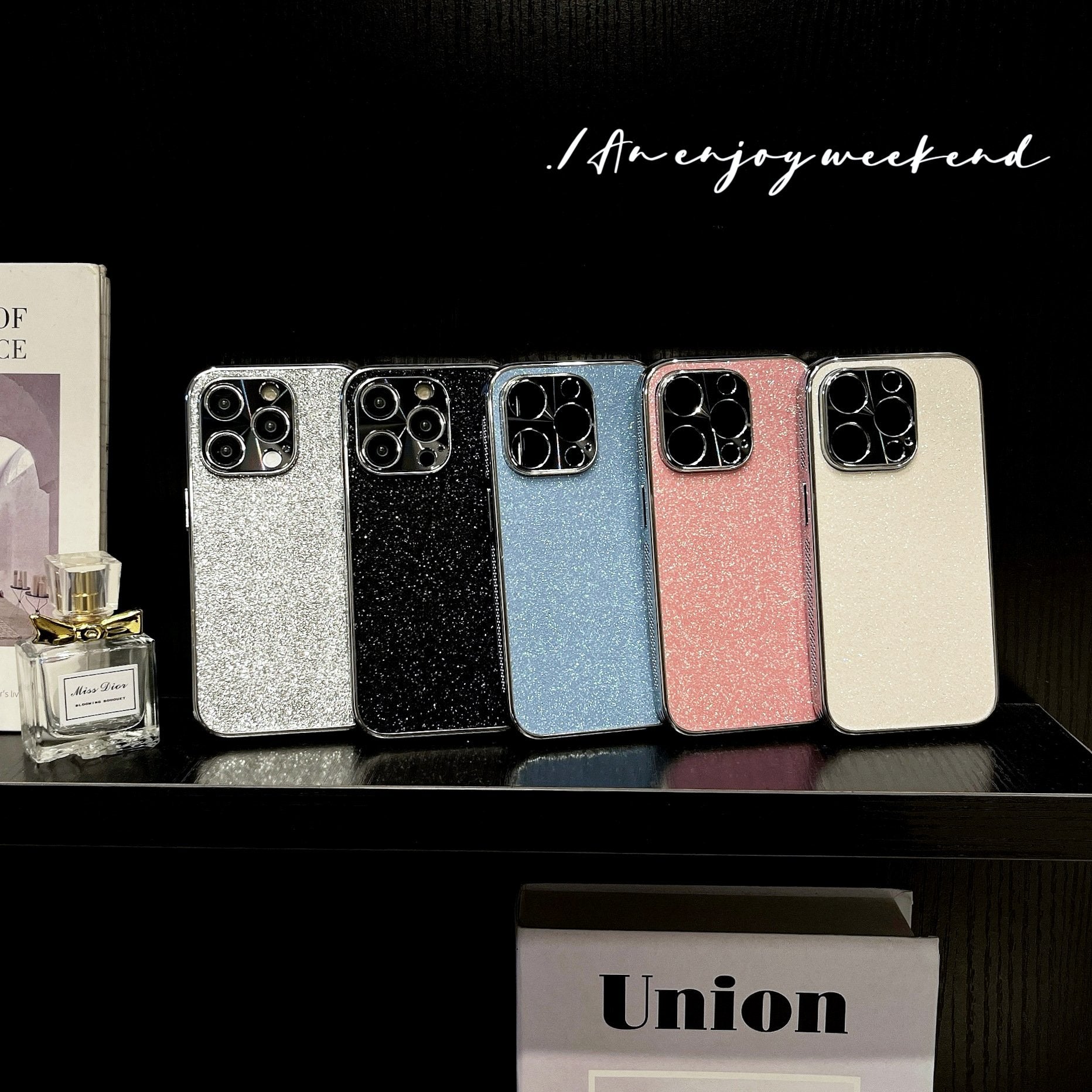 Suitable for iPhone 12/13/14/15 electroplating heat dissipation glitter phone case(3827)