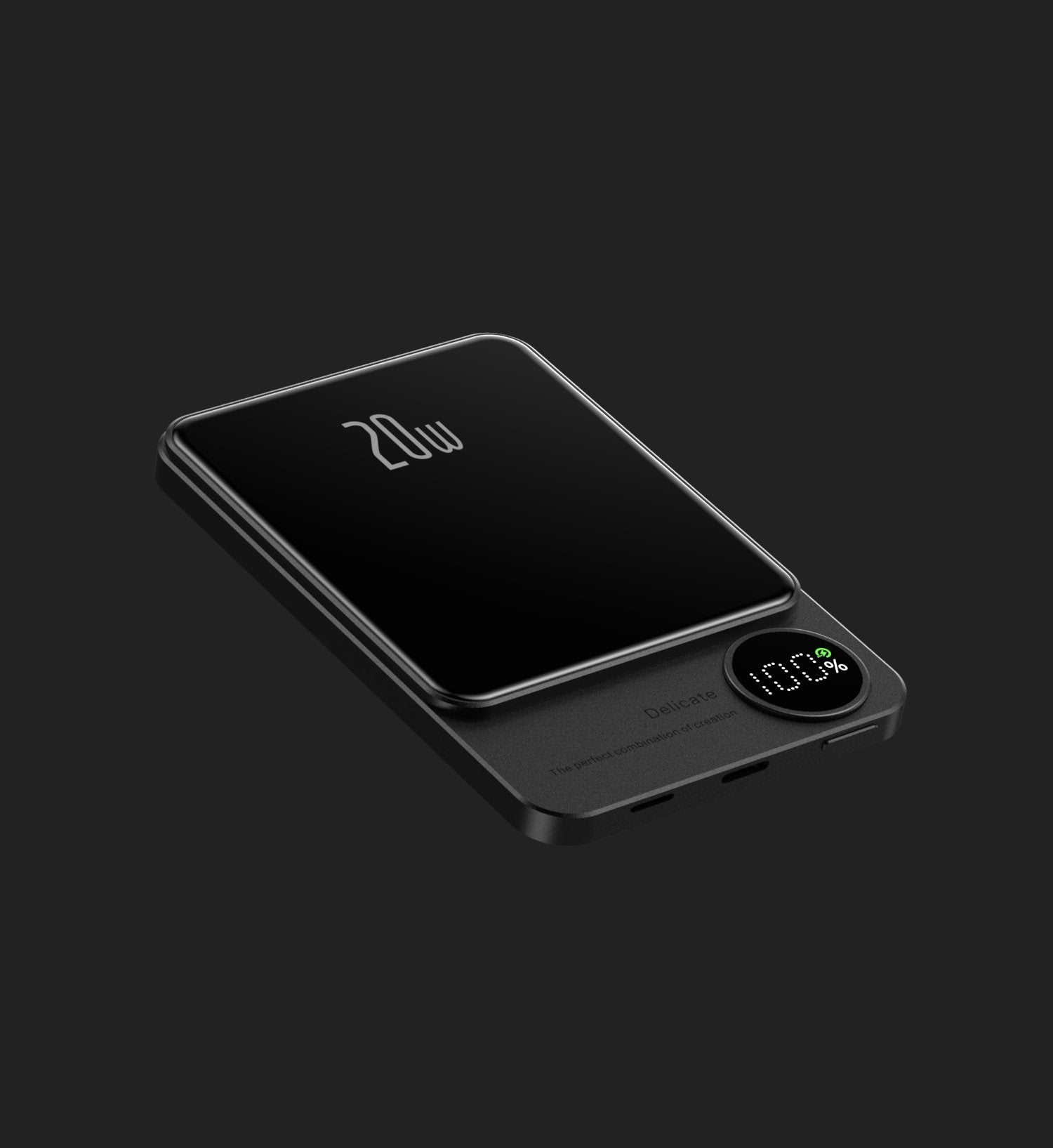 Ultra-thin metal magnetic mini fast charging power bank