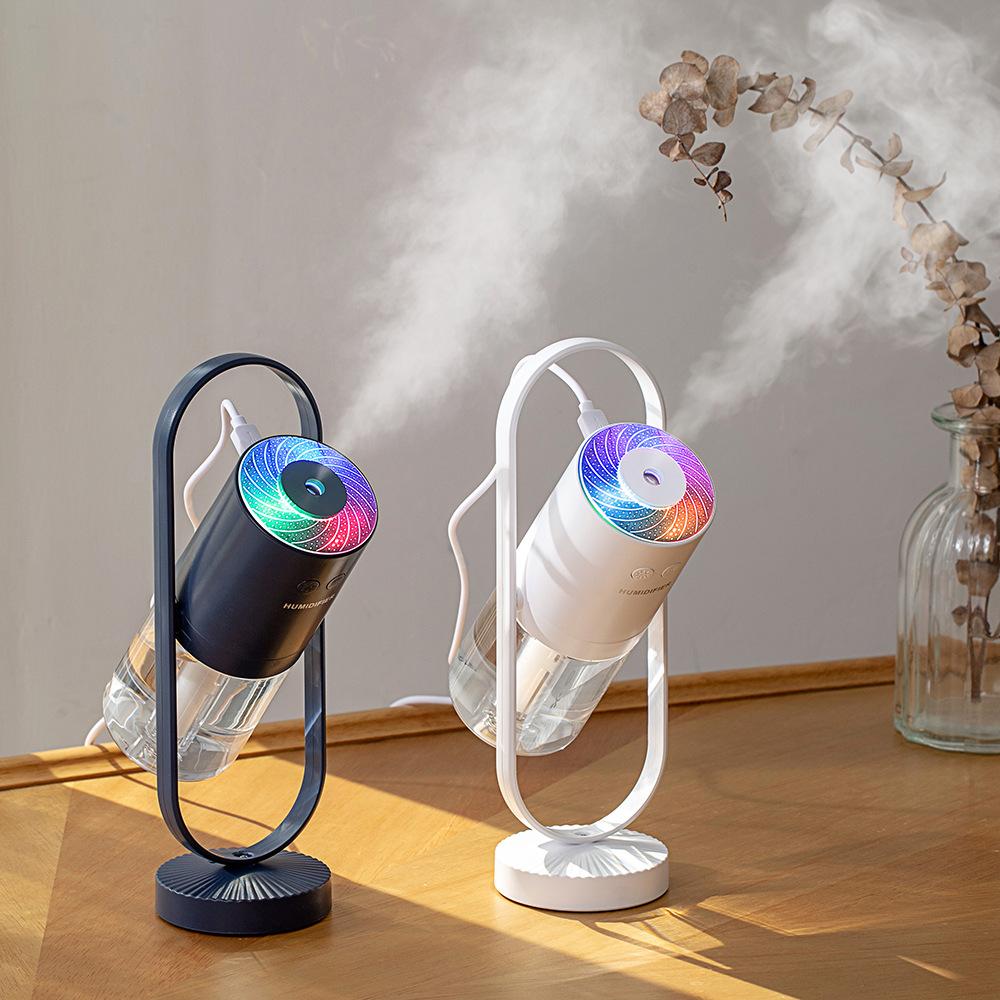 Creative rotatable projection magic shadow humidifier water replenishment anti-drying air purifier