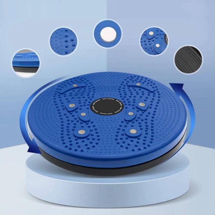 Slimming waist twisting plate, abdominal plate, magnetic foot massage